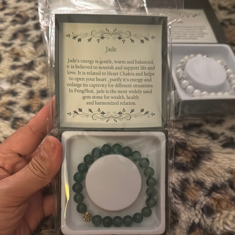 Green Jade Beaded Bracelet